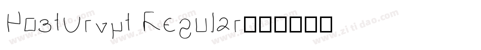 PostCrypt Regular字体转换